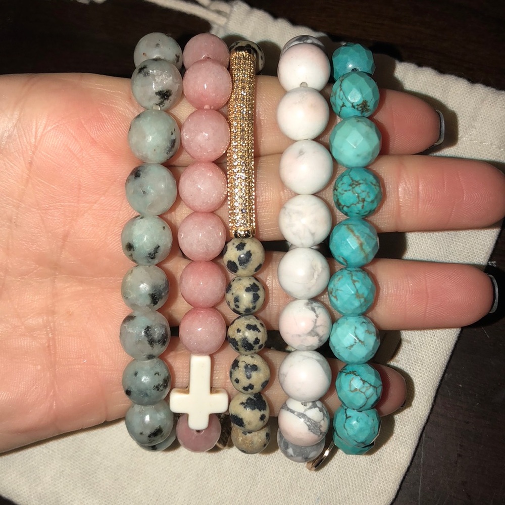 Kingsley Armelle bracelet stack